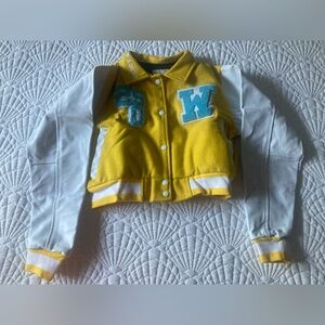 Varsity Jacket For Sale Size M (Turquoise/Yellow/White) NWOT
